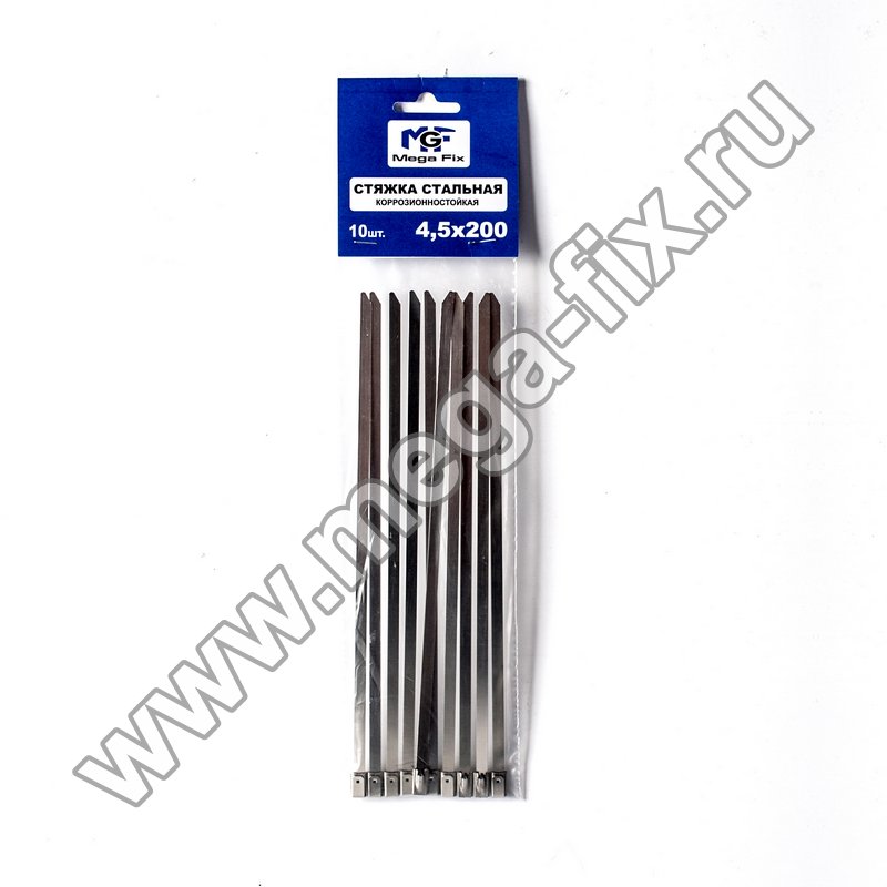 Хомут-стяжка стальная коррозионностойкая 7,9х400 (50 шт./уп.)